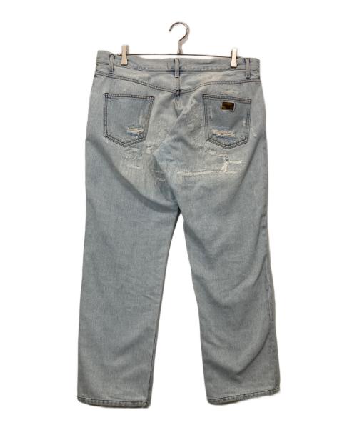 DOLCE & GABBANA（ドルチェ＆ガッバーナ）DOLCE & GABBANA (ドルチェ＆ガッバーナ) リペア加工デニム インディゴ サイズ:52の古着・服飾アイテム