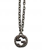 GUCCIグッチ）の古着「インターロッキング Gペンダントネックレス」｜シルバー