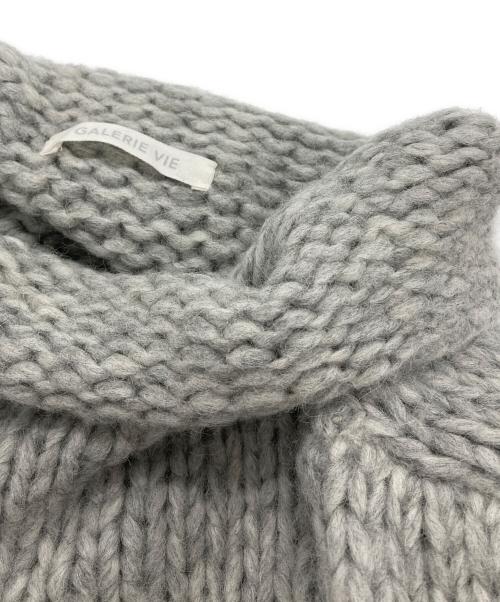 GALERIE VIE（ギャルリーヴィー）GALERIE VIE (ギャルリーヴィー) バルキーアルパカ ボリュームスリーブプルオーバー グレー サイズ:Freeの古着・服飾アイテム