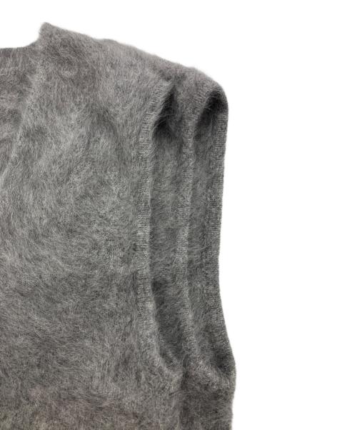 DES PRES（デ プレ）DES PRES (デ プレ) フォックスカシミヤ Vネックベスト グレー サイズ:Freeの古着・服飾アイテム