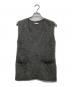 DES PRES（デ プレ）の古着「フォックスカシミヤ Vネックベスト」｜グレー