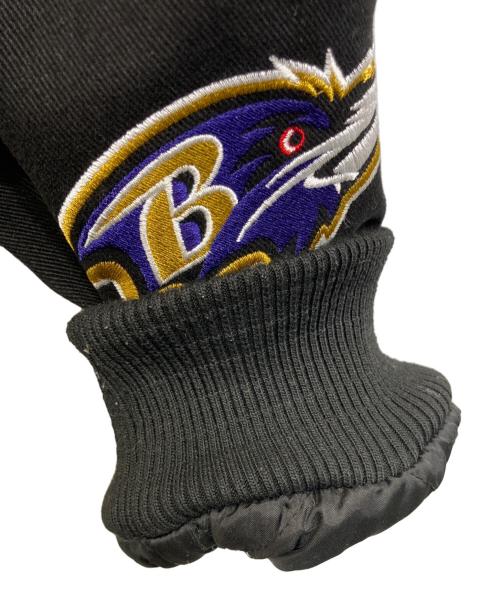 NFL（エヌエフエル）NFL (エヌエフエル) オールチームワッペンスタジャン ブラック サイズ:Lの古着・服飾アイテム