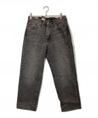 LEVI'Sリーバイス）の古着「568™ STAY LOOSE ジーンズ ブラック」｜グレー