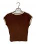 A BATHING APE (アベイシングエイプ) OLLEGE CROPPED TRIM TEE ブラウン サイズ:Ⅿ：8000円