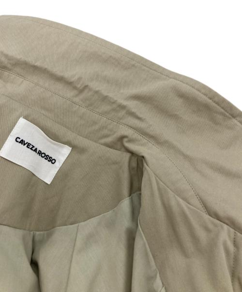 CAVEZA ROSSO（カベサ ロッソ）CAVEZA ROSSO (カベサ ロッソ) ステンカラーオーバーコート ベージュ サイズ:Lの古着・服飾アイテム