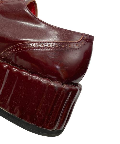 Jean Paul GAULTIER（ジャンポールゴルチェ）Jean Paul GAULTIER (ジャンポールゴルチェ) プラットフォームシューズ ボルドー サイズ:下記参照の古着・服飾アイテム