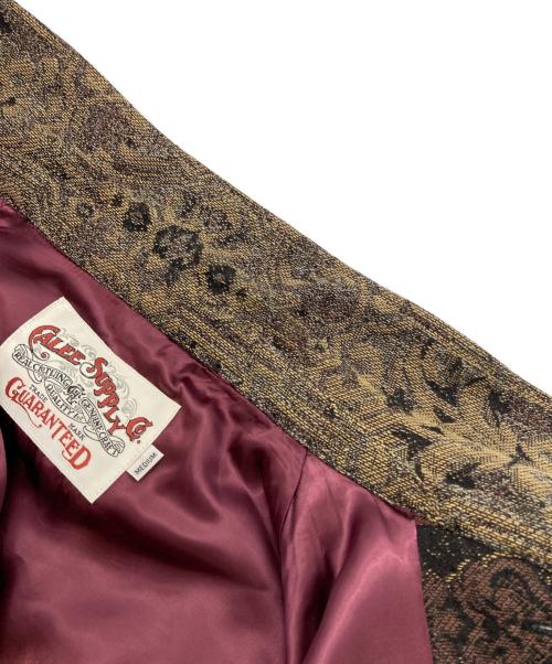 CALEE（キャリー）CALEE (キャリー) JACQUARD BORDER JACKET ボルドー サイズ:Mの古着・服飾アイテム