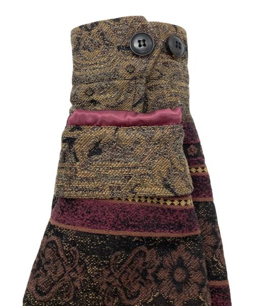 CALEE（キャリー）CALEE (キャリー) JACQUARD BORDER JACKET ボルドー サイズ:Mの古着・服飾アイテム