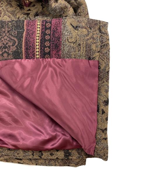 CALEE（キャリー）CALEE (キャリー) JACQUARD BORDER JACKET ボルドー サイズ:Mの古着・服飾アイテム