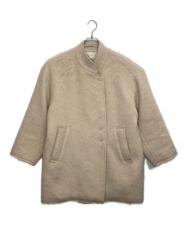 中古・古着通販】louren (ローレン) shaggy half coat アイボリー