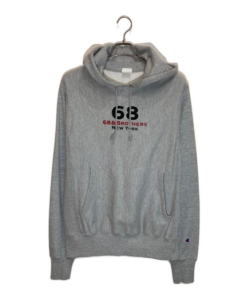 Champion REVERSE WEAVE（チャンピオン リバース ウィーブ）Champion REVERSE WEAVE (チャンピオン リバース ウィーブ) 68&BROTHERS (68&ブラザーズ) プルオーバーパーカー グレー サイズ:Sの古着・服飾アイテム