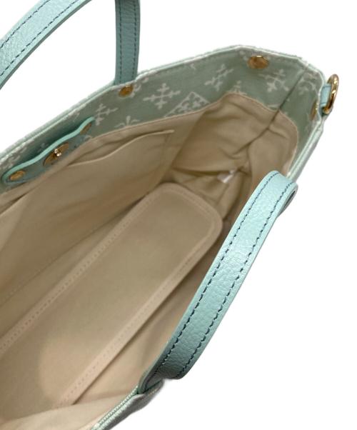 russet（ラシット）russet (ラシット) コットンジャガードショッパーバッグ グリーンの古着・服飾アイテム