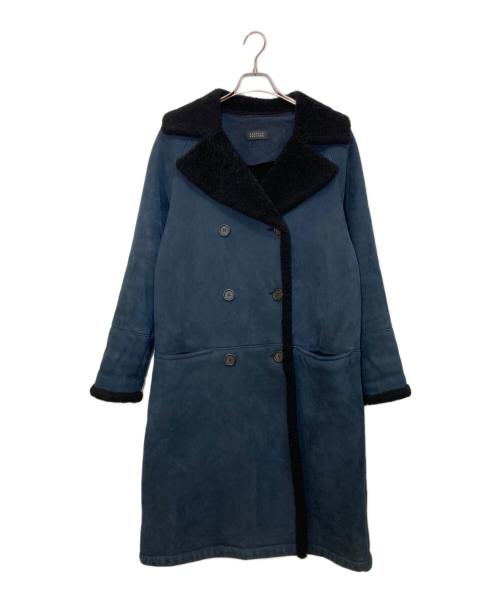 BARNEYS NEWYORK（バーニーズ・ニューヨーク）BARNEYS NEWYORK (バーニーズ・ニューヨーク) ムートンコート ネイビー サイズ:40の古着・服飾アイテム