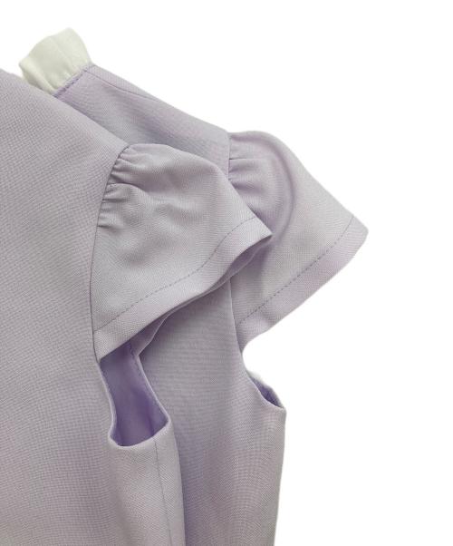 Petit Main（プティマイン）Petit Main (プティマイン) 花レースOP+ギャザーJKセット ホワイト×パープル サイズ:120cmの古着・服飾アイテム