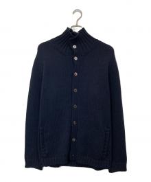 Zanone（ザノーネ）の古着「CHIOTOウールカーディガン」｜ネイビー