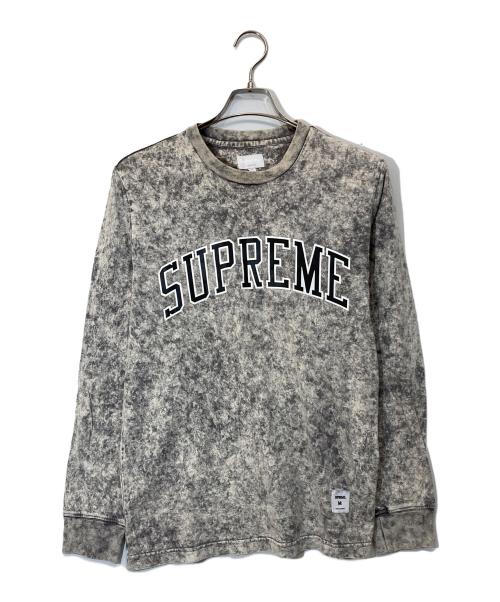 SUPREME（シュプリーム）Supreme (シュプリーム) ACID WASH ARC LOGO L/S Tee グレー サイズ:Mの古着・服飾アイテム