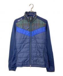RLX RALPH LAUREN（アールエルエックスラルフローレン）の古着「切替中綿ジャケット」｜ネイビー