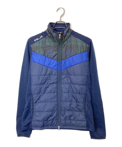 RLX RALPH LAUREN（アールエルエックスラルフローレン）RLX RALPH LAUREN (アールエルエックスラルフローレン) 切替中綿ジャケット ネイビー サイズ:Ⅿの古着・服飾アイテム