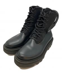 GIVENCHY（ジバンシィ）の古着「Combat rain boots」｜ブラック