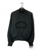 FOG ESSENTIALSフィアオブゴッド エッセンシャル）の古着「モックネックロゴスウェット」｜ブラック