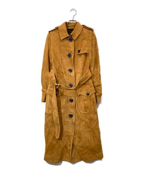 COACH（コーチ）COACH (コーチ) スウェードトレンチコート ブラウン サイズ:SIZE 0の古着・服飾アイテム