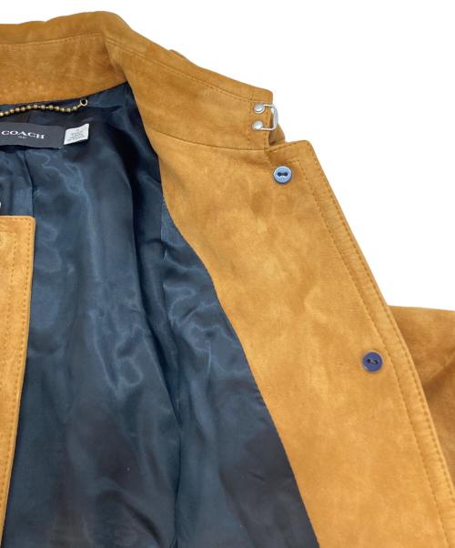 COACH（コーチ）COACH (コーチ) スウェードトレンチコート ブラウン サイズ:SIZE 0の古着・服飾アイテム