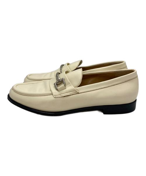 GUCCI（グッチ）GUCCI (グッチ) ビットローファー アイボリー サイズ:SIZE 6 1/2の古着・服飾アイテム