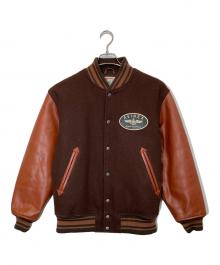 AVIREX（アヴィレックス）の古着「SIGNATUR VARSITY JACKET」｜ブラウン