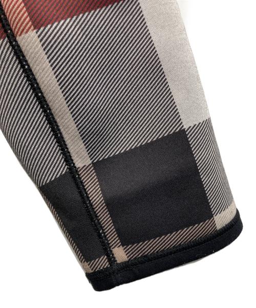 BLUE LABEL CRESTBRIDGE（ブルーレーベルクレストブリッジ）BLUE LABEL CRESTBRIDGE (ブルーレーベルクレストブリッジ) チェックリバーシブルダンボールコーディガン ブラック サイズ:38の古着・服飾アイテム