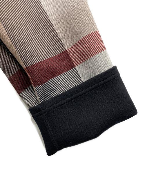 BLUE LABEL CRESTBRIDGE（ブルーレーベルクレストブリッジ）BLUE LABEL CRESTBRIDGE (ブルーレーベルクレストブリッジ) チェックリバーシブルダンボールコーディガン ブラック サイズ:38の古着・服飾アイテム