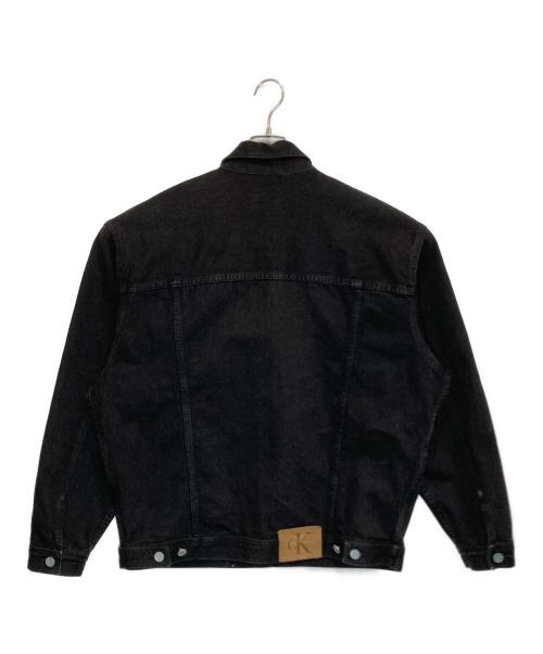 ck Calvin Klein（シーケーカルバンクライン）ck Calvin Klein (シーケーカルバンクライン) デニムトラッカージャケット ブラック サイズ:SIZE Lの古着・服飾アイテム