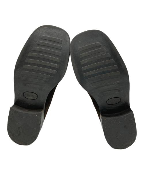 GUCCI（グッチ）GUCCI (グッチ) スウェードスクエアローファー ブラウン サイズ:37の古着・服飾アイテム