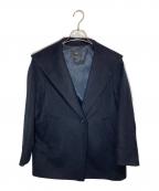 23区ニジュウサンク）の古着「ウールカシミヤビーバー フード付き ショートコート」｜ネイビー