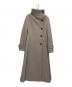 rienda（リエンダ）の古着「オーバーネックシンデレララインコート」｜ベージュ