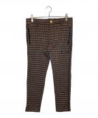 MARK&LONAマークアンドロナ）の古着「Ripple Jersey Basic Pants」｜ブラウン