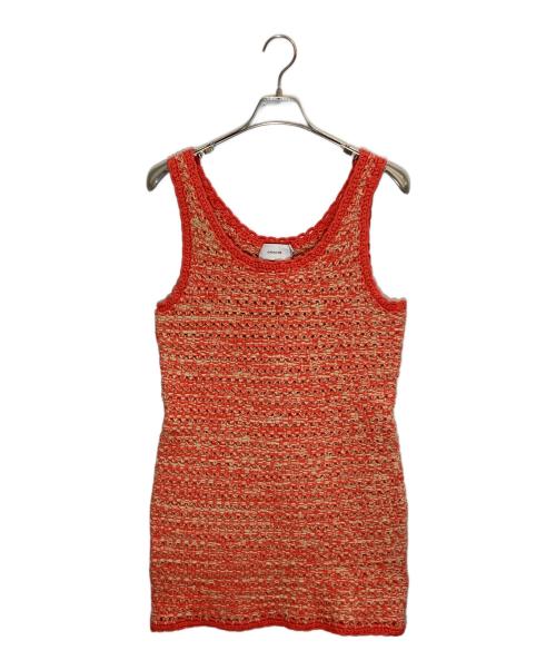 COACH（コーチ）COACH (コーチ) ニット シフト ドレス レッド サイズ:SIZE Mの古着・服飾アイテム