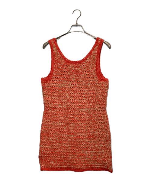 COACH（コーチ）COACH (コーチ) ニット シフト ドレス レッド サイズ:SIZE Mの古着・服飾アイテム