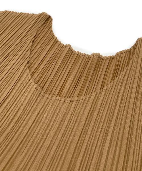 PLEATS PLEASE（プリーツプリーズ）PLEATS PLEASE (プリーツプリーズ) プリーツワンピース ブラウン サイズ:2の古着・服飾アイテム