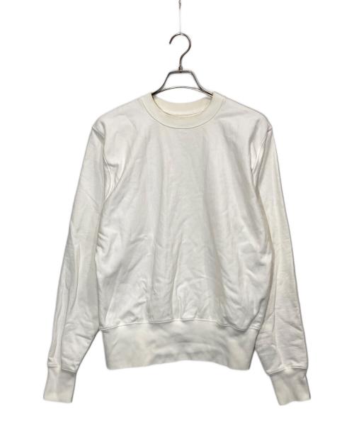 Maison Margiela 10（メゾンマルジェラ 10）Maison Margiela 10 (メゾンマルジェラ 10) コットンジャージースウェットシャツ ホワイト サイズ:48の古着・服飾アイテム