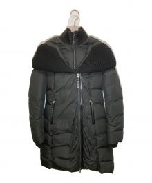 mackage（マッカージュ）の古着「ニットショールカラーダウンコート」｜ブラック