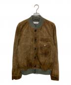 GOLDEN GOOSEゴールデングース）の古着「シープレザースウェードブルゾン」｜ブラウン