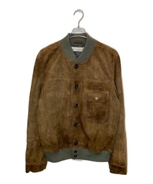GOLDEN GOOSE（ゴールデングース）GOLDEN GOOSE (ゴールデングース) シープレザースウェードブルゾン ブラウン サイズ:Ｌの古着・服飾アイテム