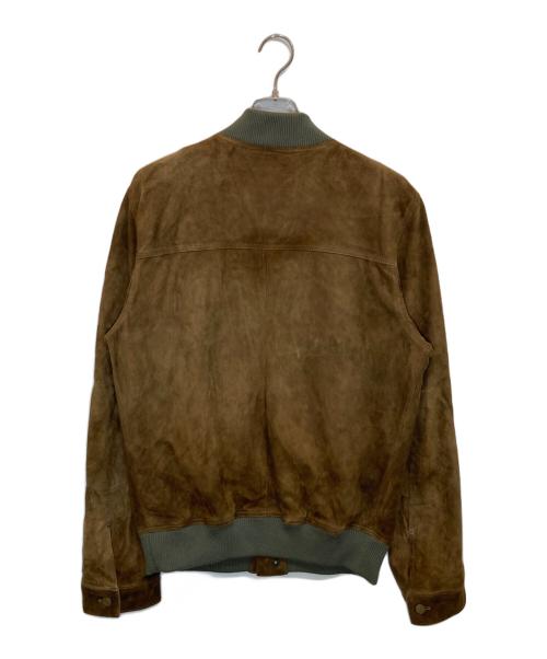 GOLDEN GOOSE（ゴールデングース）GOLDEN GOOSE (ゴールデングース) シープレザースウェードブルゾン ブラウン サイズ:Ｌの古着・服飾アイテム