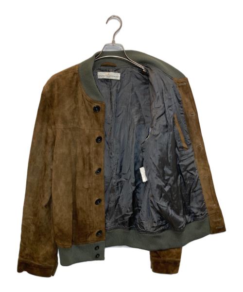 GOLDEN GOOSE（ゴールデングース）GOLDEN GOOSE (ゴールデングース) シープレザースウェードブルゾン ブラウン サイズ:Ｌの古着・服飾アイテム