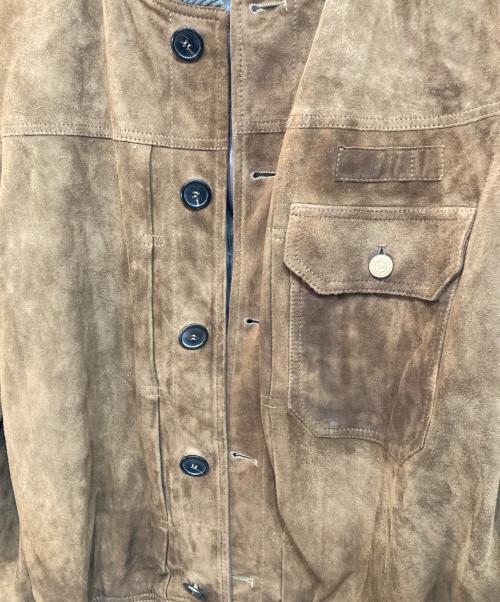 GOLDEN GOOSE（ゴールデングース）GOLDEN GOOSE (ゴールデングース) シープレザースウェードブルゾン ブラウン サイズ:Ｌの古着・服飾アイテム