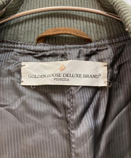 GOLDEN GOOSE（ゴールデングース）GOLDEN GOOSE (ゴールデングース) シープレザースウェードブルゾン ブラウン サイズ:Ｌの古着・服飾アイテム