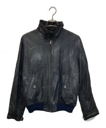 valstarino（ヴァルスタリーノ）の古着「スウェードレザードリズラージャケット」｜ブラック