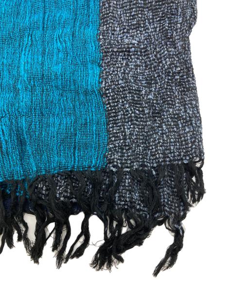 ISSEY MIYAKE MEN（イッセイミヤケメン）ISSEY MIYAKE MEN (イッセイミヤケメン) シルクブレンドストール ネイビー×ブルー サイズ:-の古着・服飾アイテム