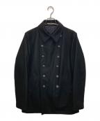 PS Paul SmithＰＳポールスミス）の古着「カシミア混ピーコート」｜ブラック