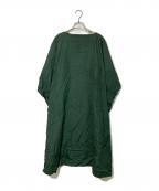CristaSeyaクリスタセヤ）の古着「コットンオーバーワンピース」｜グリーン